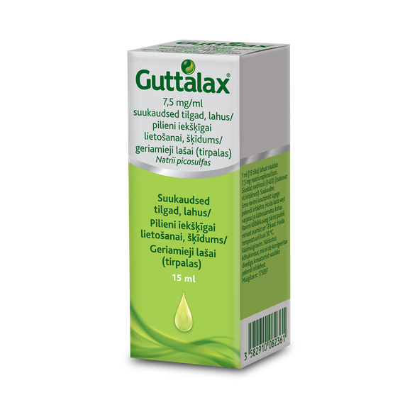 GUTTALAX 7,5 мг/мл капли, 15 мл