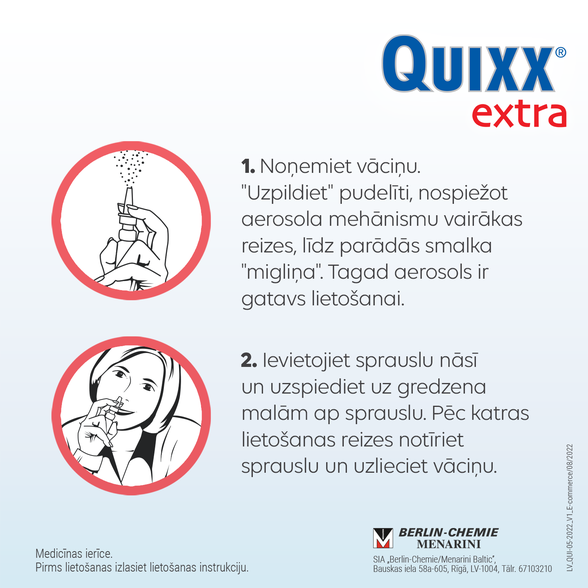 QUIXX  Extra sprejs, 30 ml