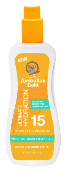 AUSTRALIAN GOLD SPF 15 Gel sprejs, 237 ml