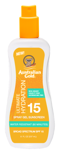 AUSTRALIAN GOLD SPF 15 Gel spray, 237 ml