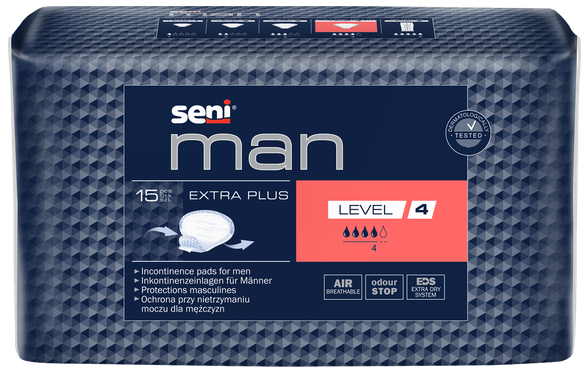 SENI Man Extra Plus (Level 4) урологические прокладки, 15 шт.