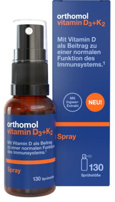 ORTHOMOL Vitamin D3+K2 (130 devas) aerosols, 20 ml