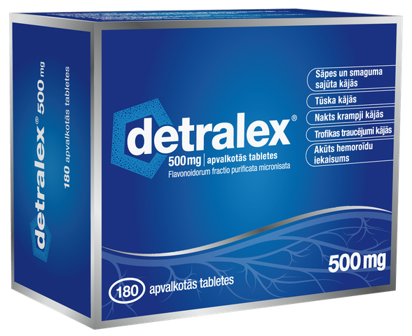 DETRALEX 500 MG таблетки в оболочке, 180 шт.