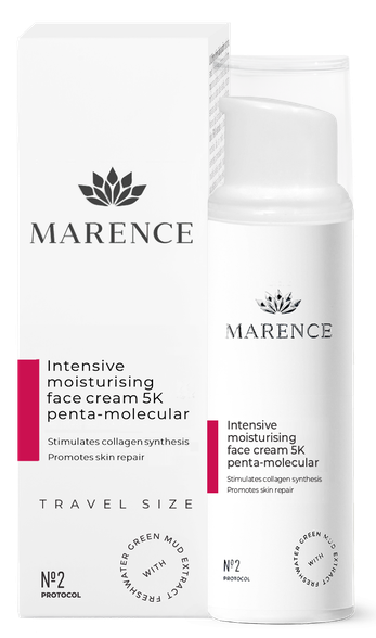 MARENCE Intensely moisturizing penta-molecular 5K face cream, 10 ml