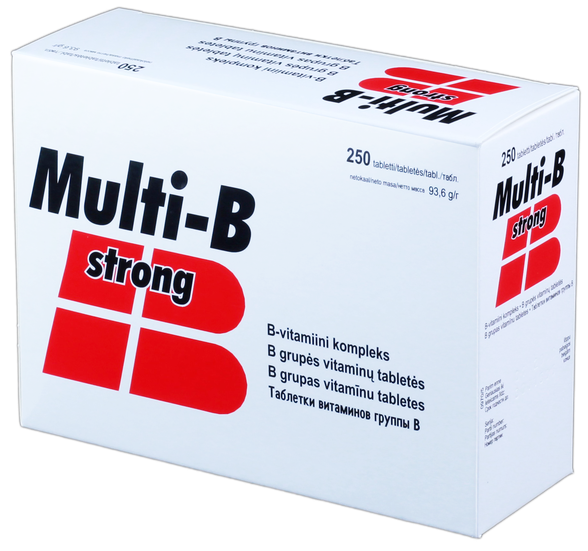 MULTI-B Strong tabletes, 250 gab.