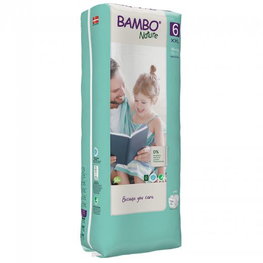 BAMBO Nature XXL-6, 16+ kg diapers, 40 pcs.