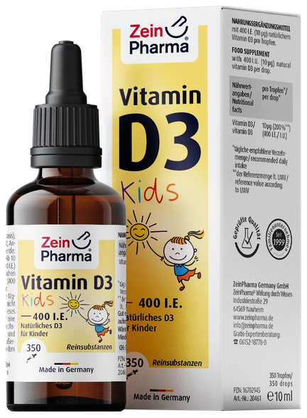 ZEINPHARMA Vitamin D3 Kids 400 SV жидкость, 10 мл