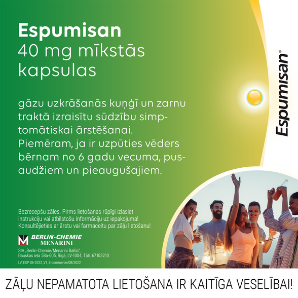 ESPUMISAN  40 mg softgel capsules, 50 pcs.