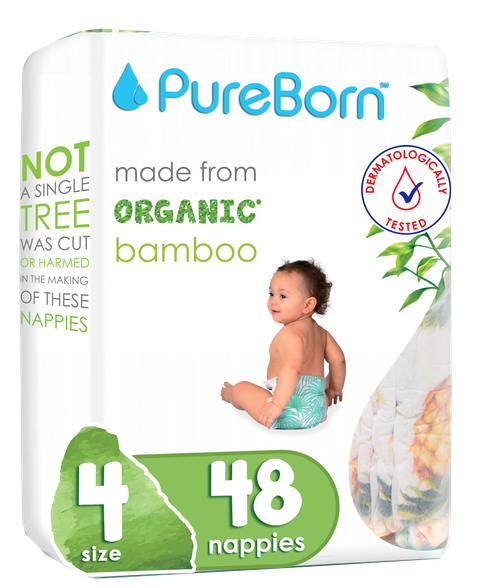 PUREBORN Size 4 7-12 kg diapers, 48 pcs.