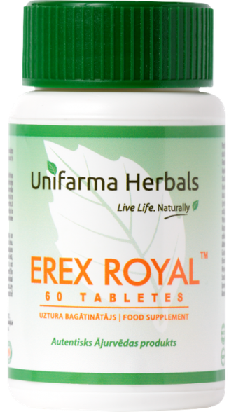 UNIFARMA HERBALS Erex Royal tabletes, 60 gab.