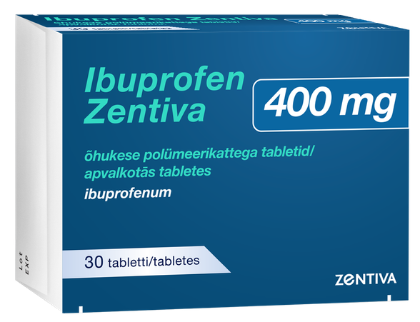 IBUPROFEN Zentiva 400 mg apvalkotās tabletes, 30 gab.