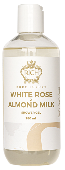 RICH Pure Luxury White Rose & Almond Milk dušas želeja, 280 ml