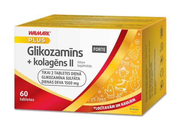WALMARK   Глюкозамин Форте + коллаген II таблетки, 60 шт.