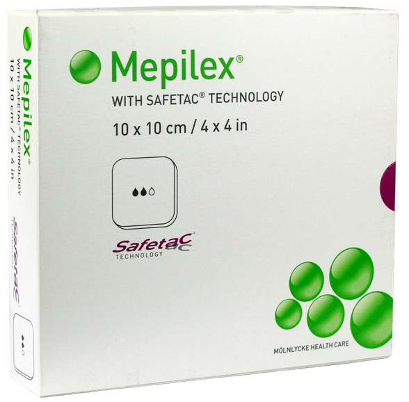 MEPILEX  10x10 cm wound dressing, 5 pcs.