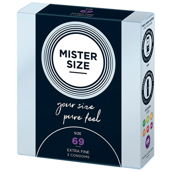 MISTER SIZE 69/225 mm condoms, 3 pcs.