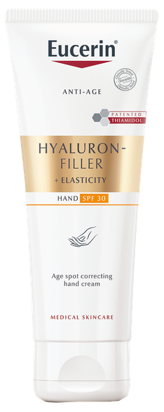EUCERIN Hyaluron-Filler + Elasticity Age Spot Correcting SPF 30 hand cream, 75 ml