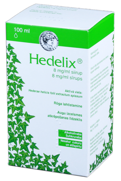 HEDELIX 8 mg/ml sīrups, 100 ml