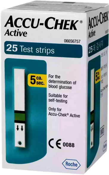 ACCU-CHEK Active test strips, 25 pcs.