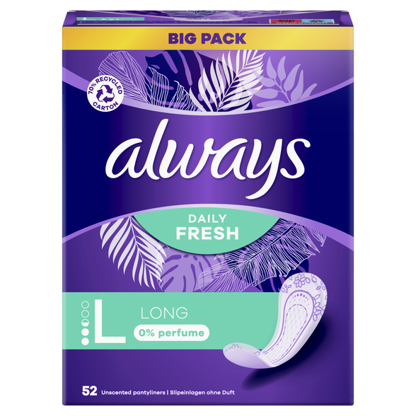 ALWAYS  Daily Liners Long pantyliner, 52 pcs.