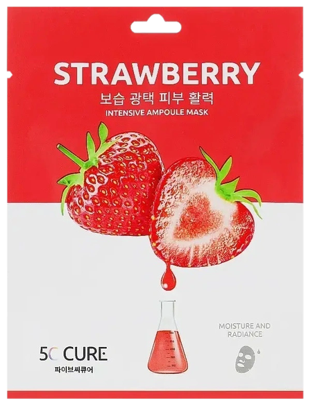 5C CURE Strawberry sejas maska, 1 gab.