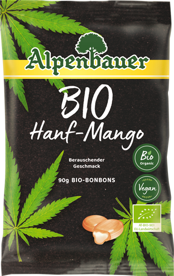 ALPENBAUER BIO Hanf-Mango candies, 90 g