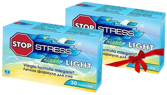 STOP STRESS Night Light (1+1) capsules, 30 pcs.