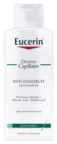 EUCERIN Dermo Capillaire Greasy Anti-Dandruff šampūns, 250 ml
