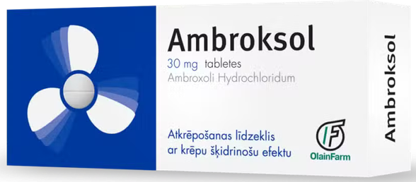 AMBROKSOL 30 mg tabletes, 20 gab.