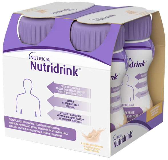 NUTRICIA Nutridrink with vanilla flavor 125 ml, 4 pcs.