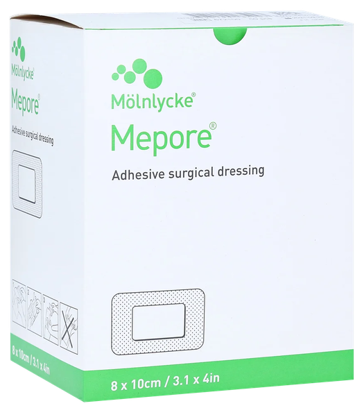 MEPORE 8x10 cm Sterile wound dressing, 50 pcs.