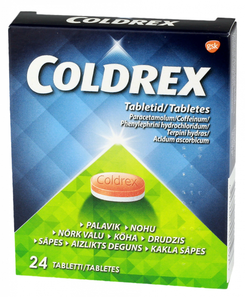 COLDREX tabletes, 24 gab.