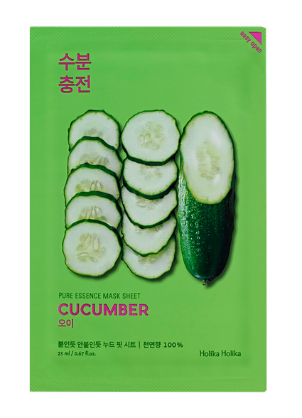 HOLIKA HOLIKA Pure Essence Cucumber sejas maska, 23 ml