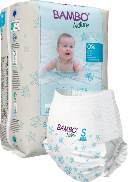 Nature Swim Pants, S, 7-12 kg nappy pants, 12 pcs.