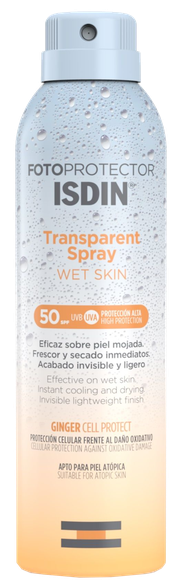 ISDIN Fotoprotector SPF50 Wet Skin Transparent,