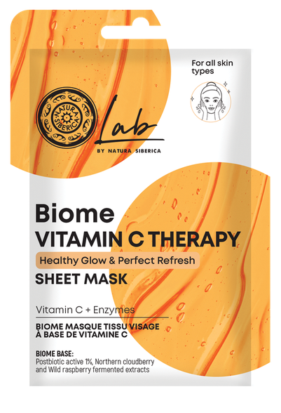 NATURA SIBERICA Lab Biome Vitamin C Therapy sejas maska, 1 gab.