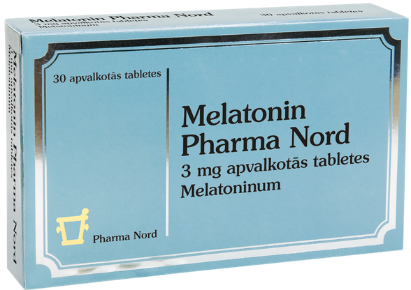 MELATONIN Pharma Nord 3 mg tabletes, 30 gab.