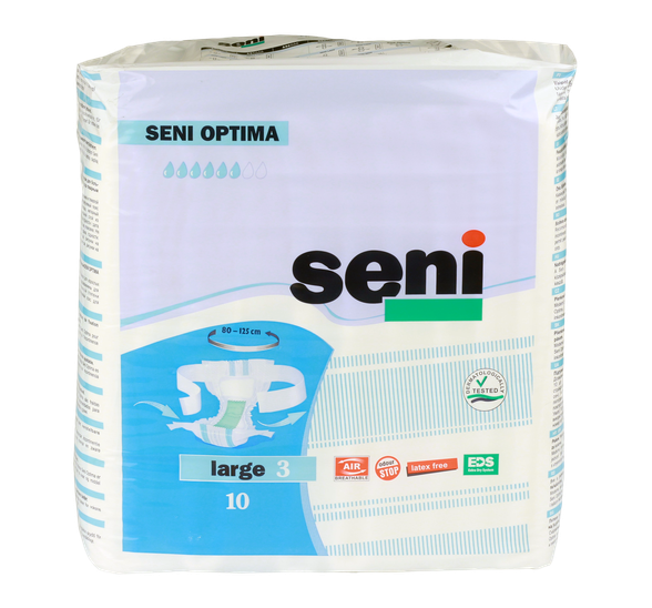 SENI Optima L (80-125 cm) diapers, 10 pcs.