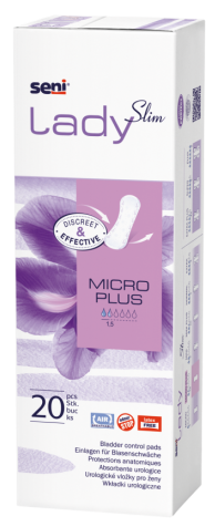SENI Lady Slim Micro Plus urological pads, 20 pcs.