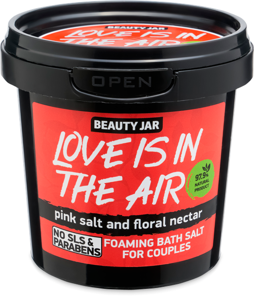 BEAUTY JAR Love Is In The Air vannas sāls, 200 g