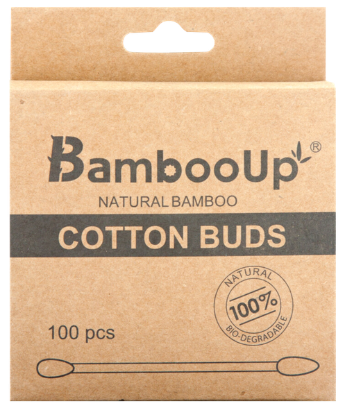 BAMBOO UP Бамбуковые ватные палочки, 100 шт.