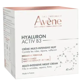 AVENE Hyaluron Activ B3 Multi-intensive ночной крем для лица, 40 мл