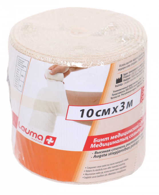 LAUMA MEDICAL 10 cm x 3 m elastīga medicīniskā saite, 1 gab. - 1