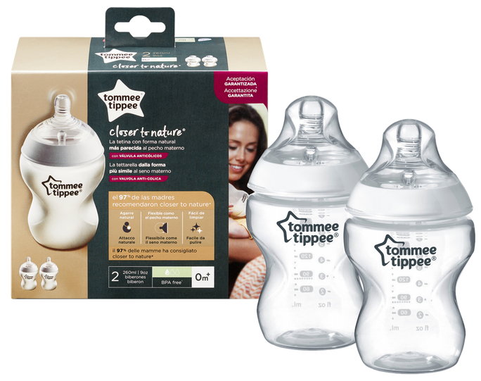 TOMMEE TIPPEE 260ml pudelītes, 2 gab. - 1