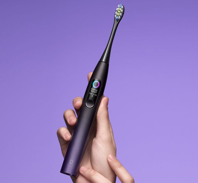 OCLEAN Smart Sonic X Pro Purple Oclean elektriskā zobu birste, 1 gab. - 2