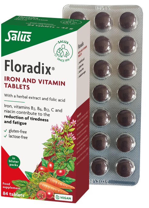 FLORADIX Iron and Vitamin tabletes, 84 gab. - 1