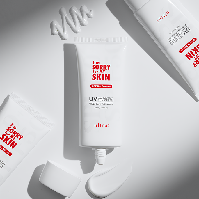 I'M SORRY FOR MY SKIN Lacto Aqua Sun SPF50+ intensyviai drėkinantis apsauginis kremas nuo saulės, 50 ml - 2