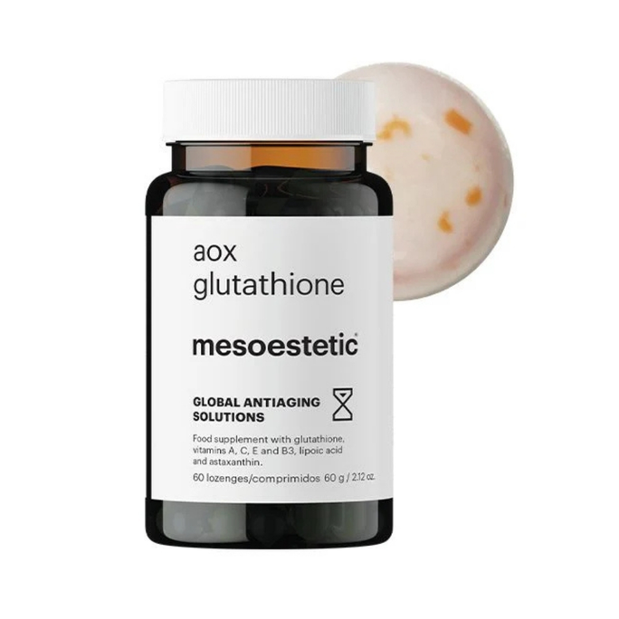 MESOESTETIC Aox Gluthatione pastilas, 60 gab. - 2