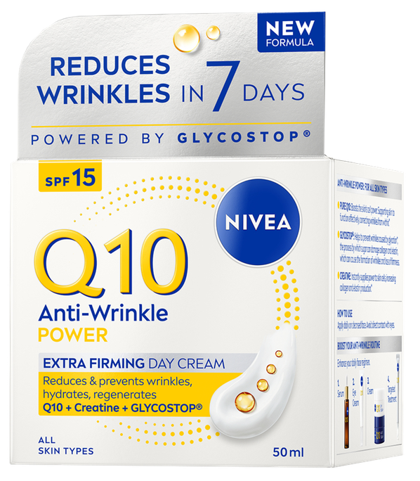 NIVEA Q10 Pretgrumbu sejas krēms, 50 ml - 1