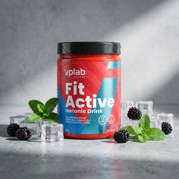 VPLAB FitActive Blue Raspberry pulveris, 500 g - 4