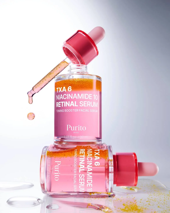 PURITO TXA 6 Niacinamide 10 Retinal, skaistinantis serumas, 30 ml - 2